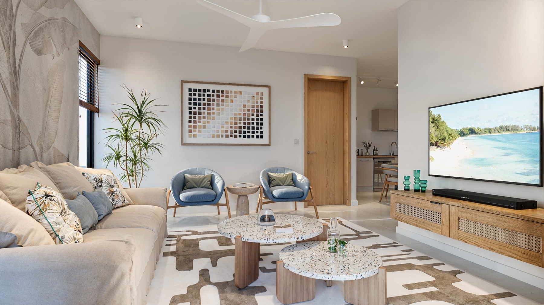 The Dualis Apartments living room